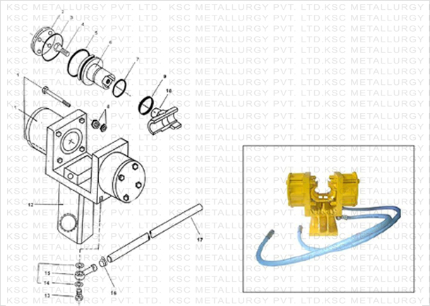 Drill Steel Support Comp Pneumatic Version